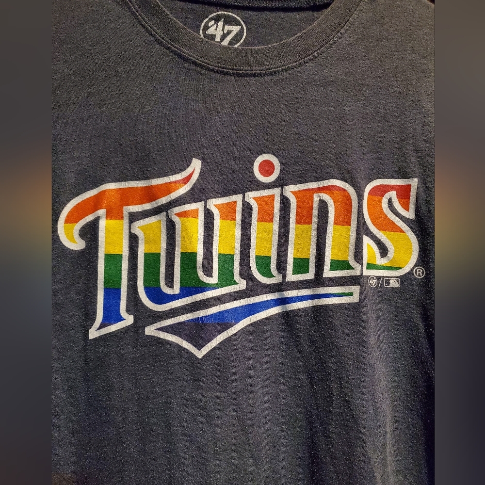47, Women's size Small, MN TWINS, TEE, short sleeve, Blue, Pride, Good Shape - Picture 2 of 5